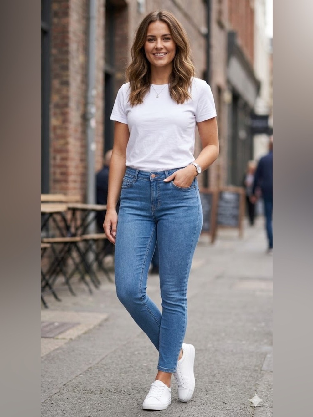 Buffalo David Bitton Blue Ankle Cropped Jeans